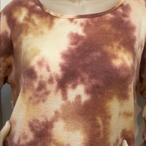 RUST TIE DYE TUNIC TOP - Picture 5 of 8